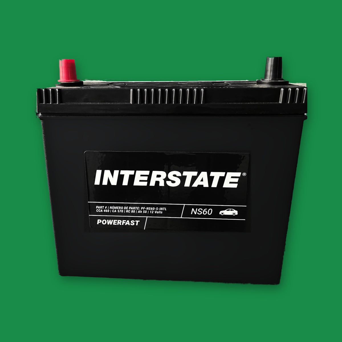 Batería Interstate NS60Z 12V 460 CCA | Avanza, Rush, Jimmy, APV